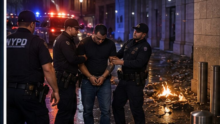 Suspect Detained After Incendiary Device Ignites Outside New York Federal Building