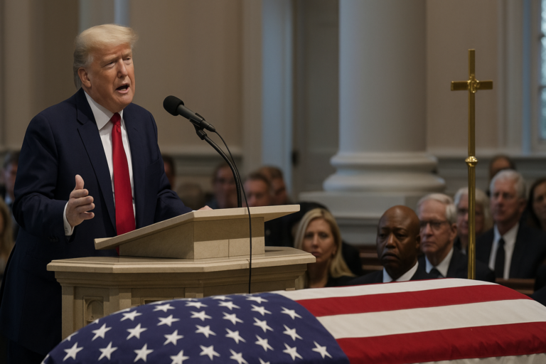 Trump Just Delivered an Emotional Tribute at Lindsey Graham’s Funeral — and One Old Story Brought the House Down